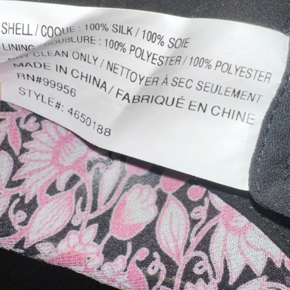 Shoshanna Dalila Silk Popover Pink Floral feminine cottagecore Dress Size 2